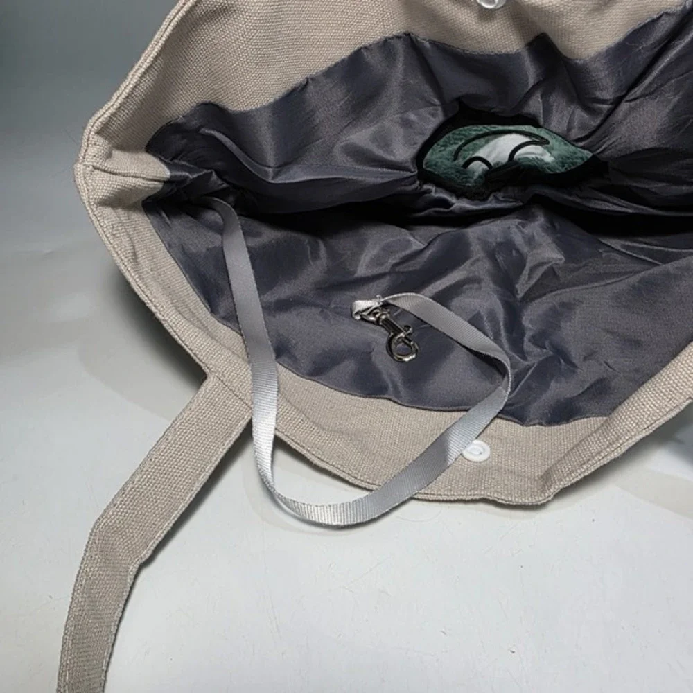 Cute Cat Canvas Shoulder Bag - Portable Pet Carrier for Cats, Dogs, Puppies‎